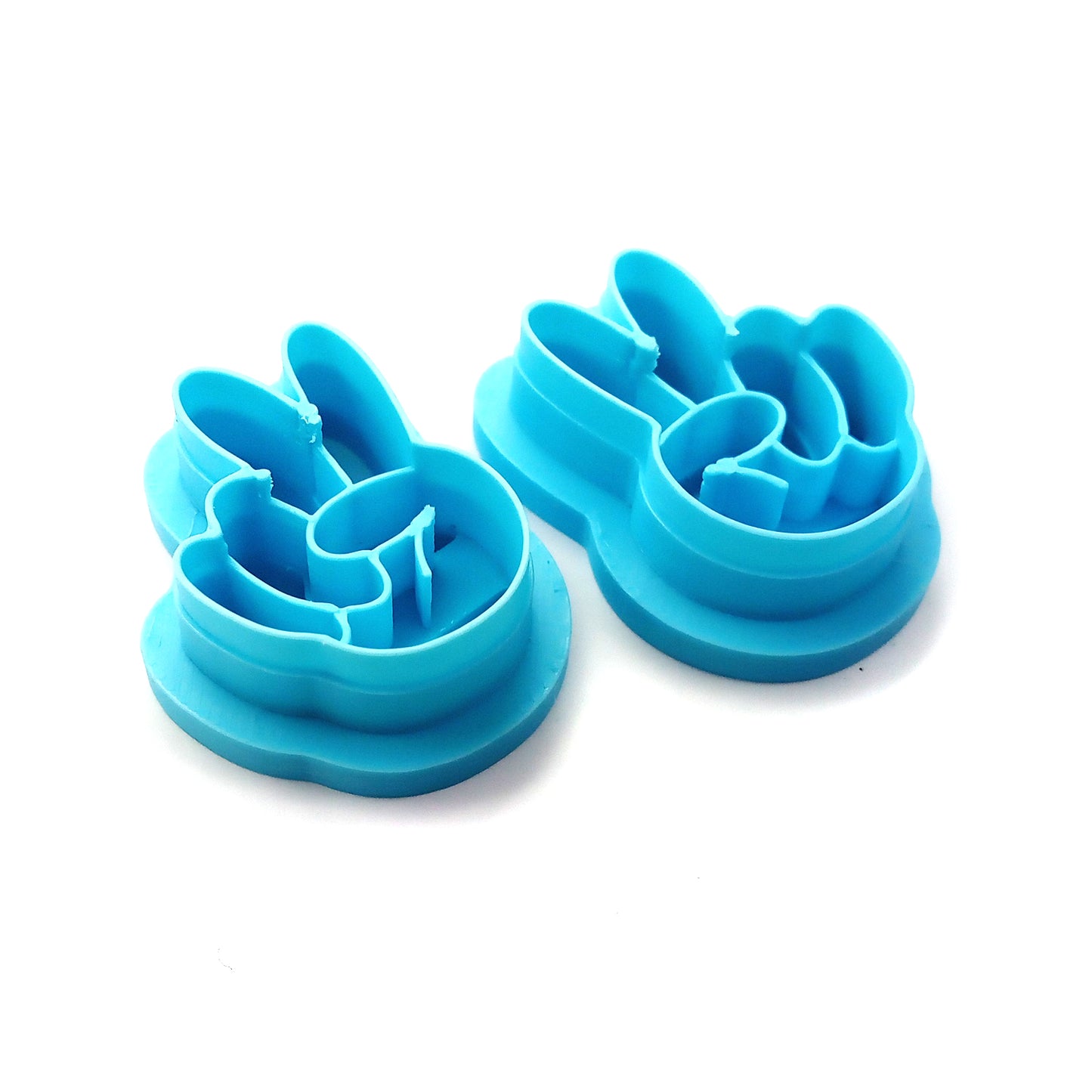 Peace hands clay cutter set of 2 mirrored shapes