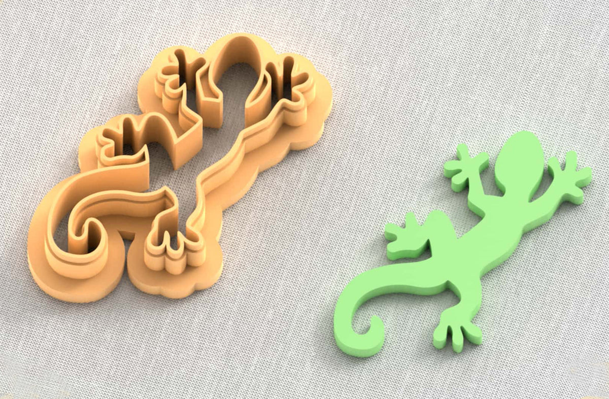 Lizard polymer clay cutters