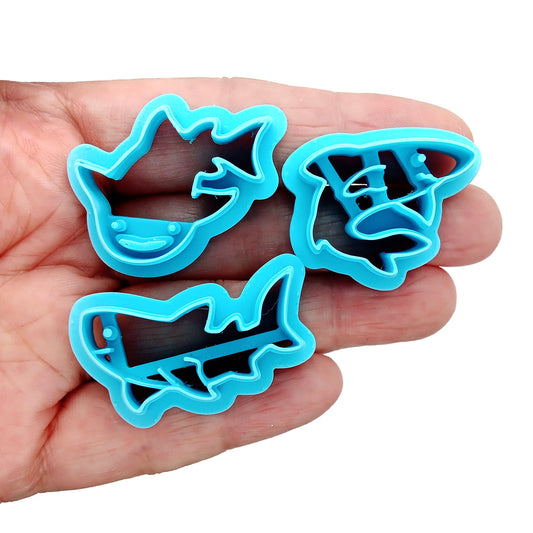 Shark polymer clay cutter set.