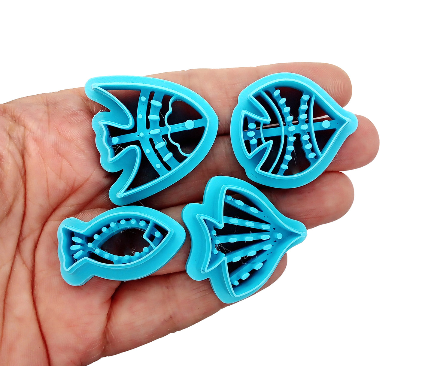 Decorative Fish Clay Cutters, Set of 4