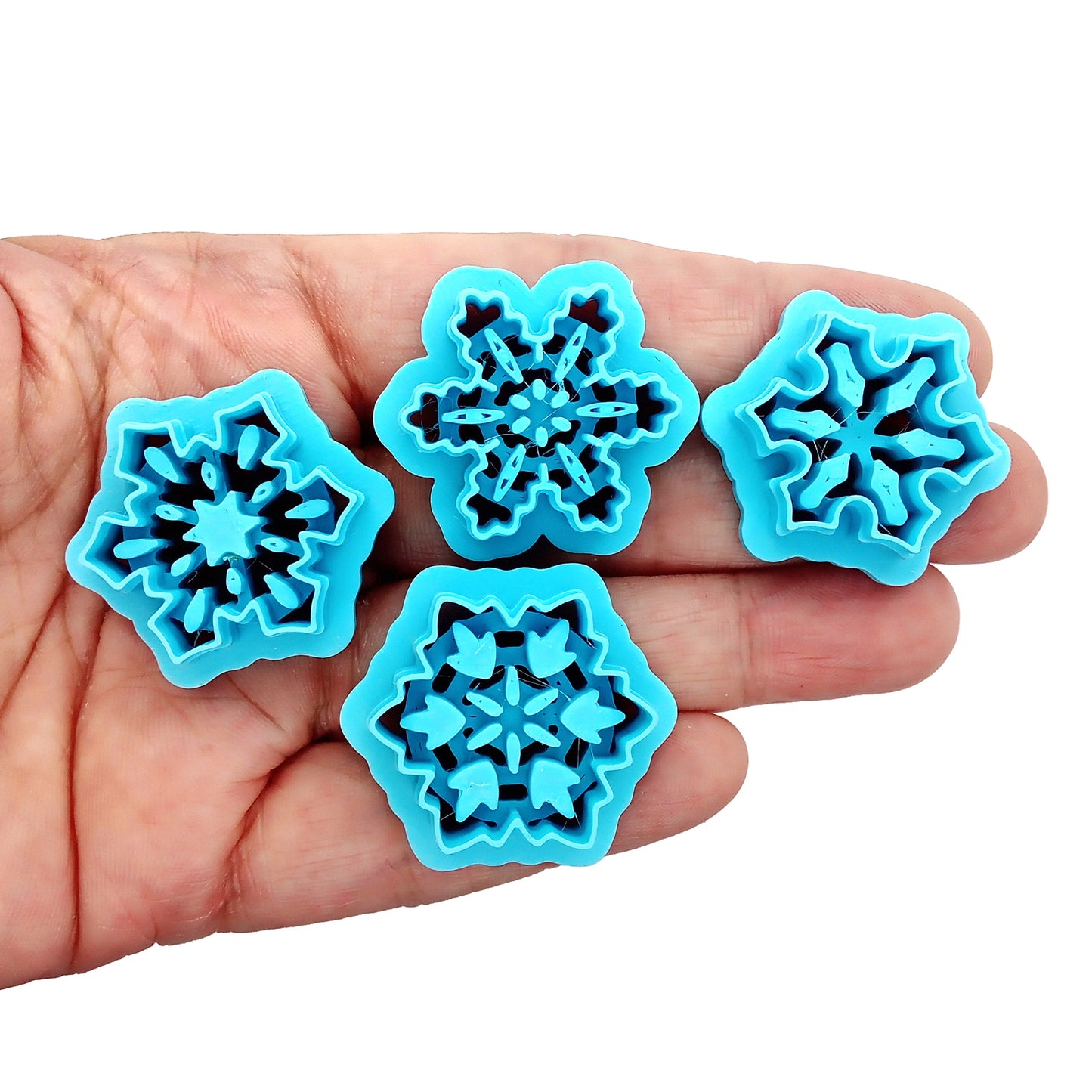 Snowflake Clay Cutters: Set of 4