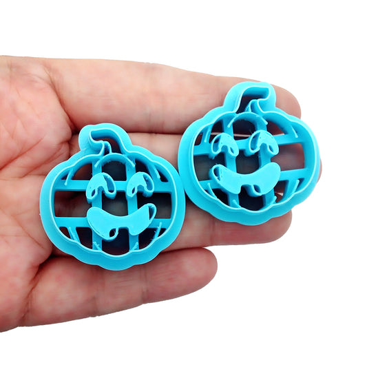 Smiling Jack O'Lantern polymer clay cutters.