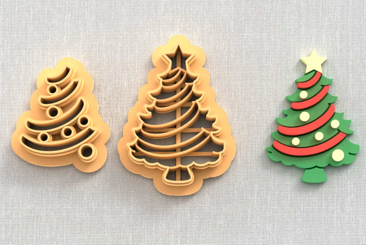 Christmas Tree polymer clay cutter