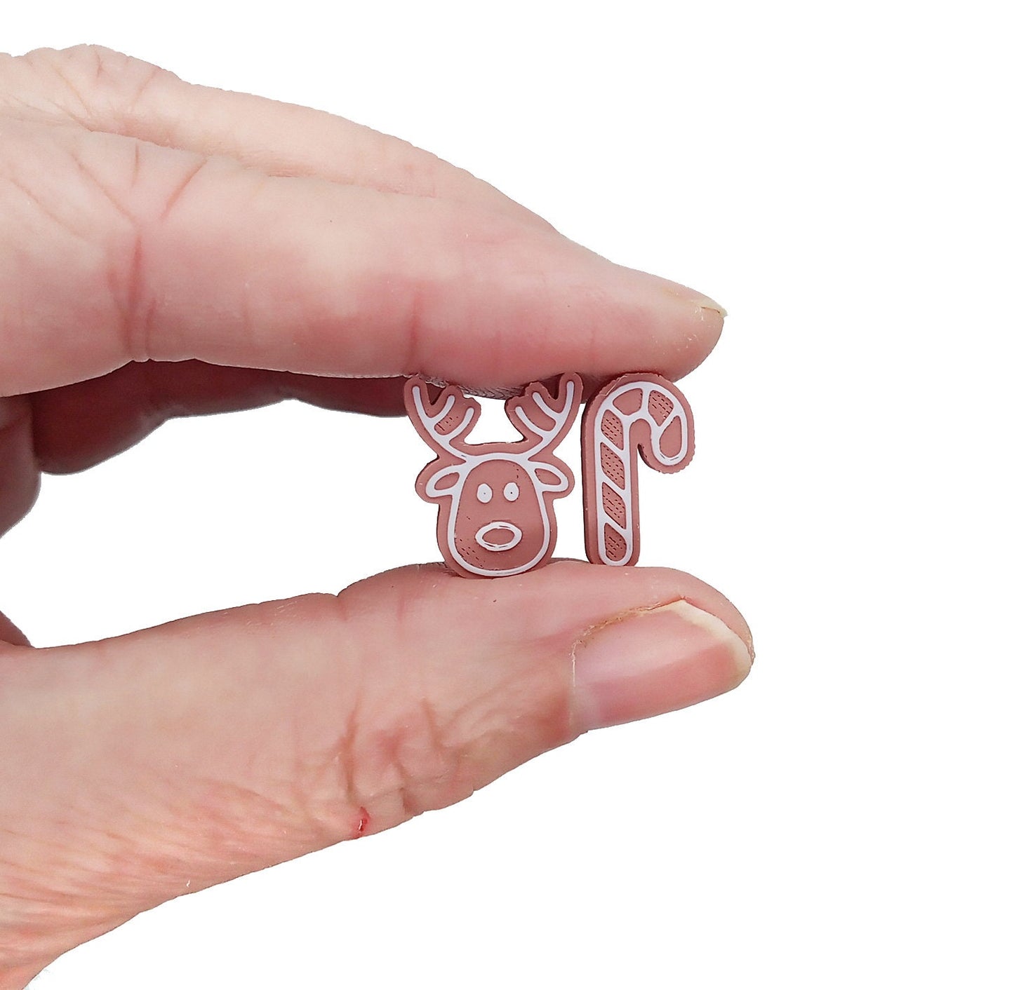 Mini Gingerbread Cookies for 1:6 Scale Dollhouse, Set of 8