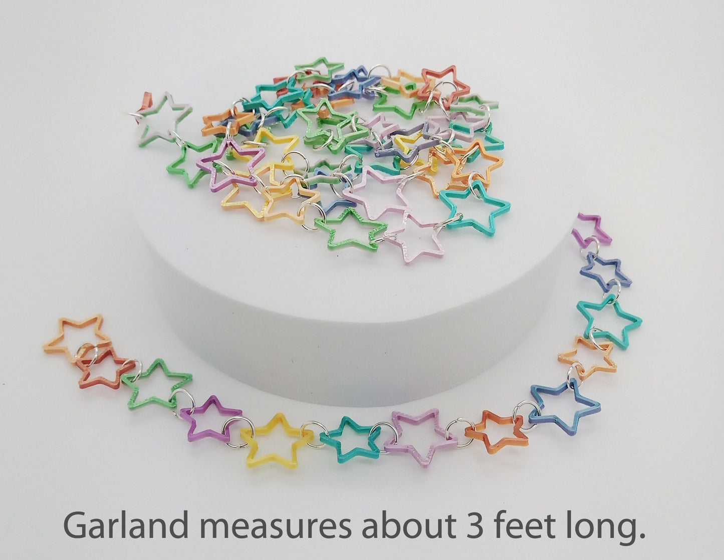 Star Garland for Miniature Christmas Trees, 3 feet long