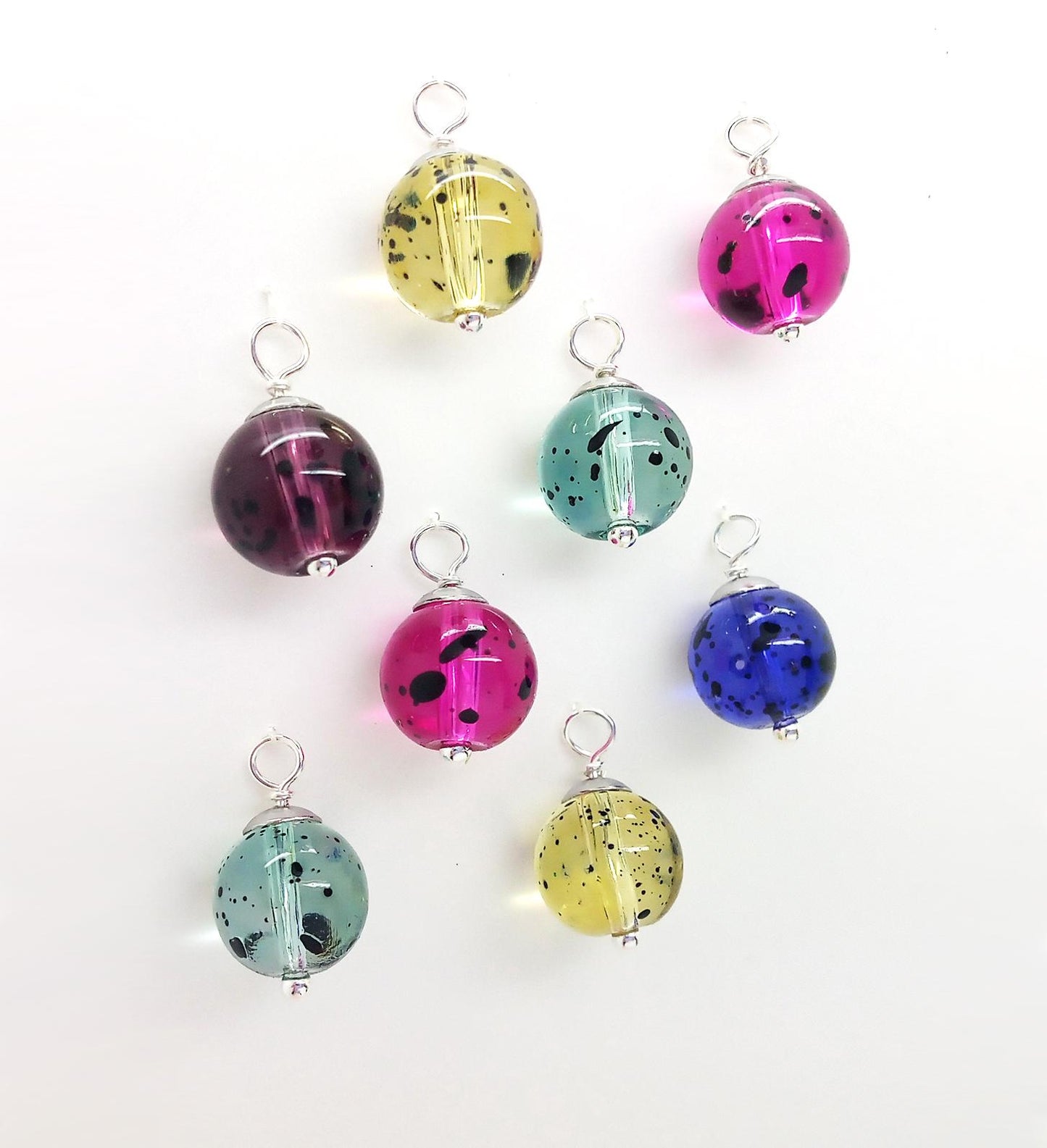 Translucent Glass Mini Ornaments, Set of 8 Dollhouse Christmas Baubles