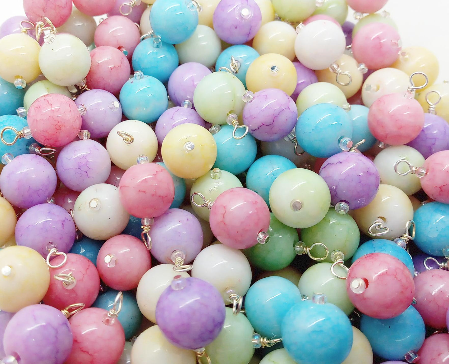 Tiny Easter Tree Ornaments, 20 pc Pastel Miniature Baubles for Dollhouse Christmas Trees