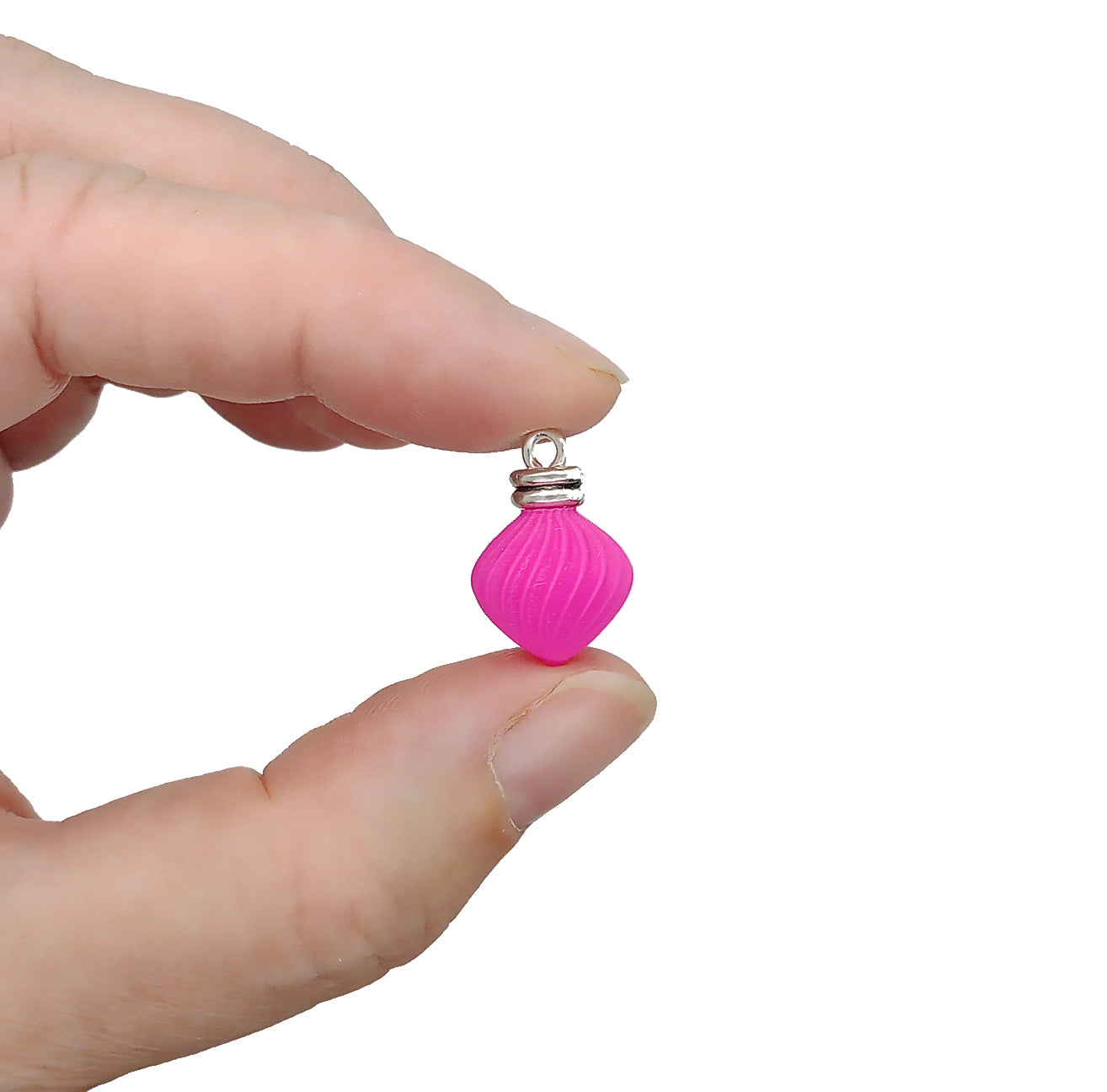 Cute Charms for Christmas Earrings, Pink Purple & Yellow Mini Ornament Pendants, 6 pc