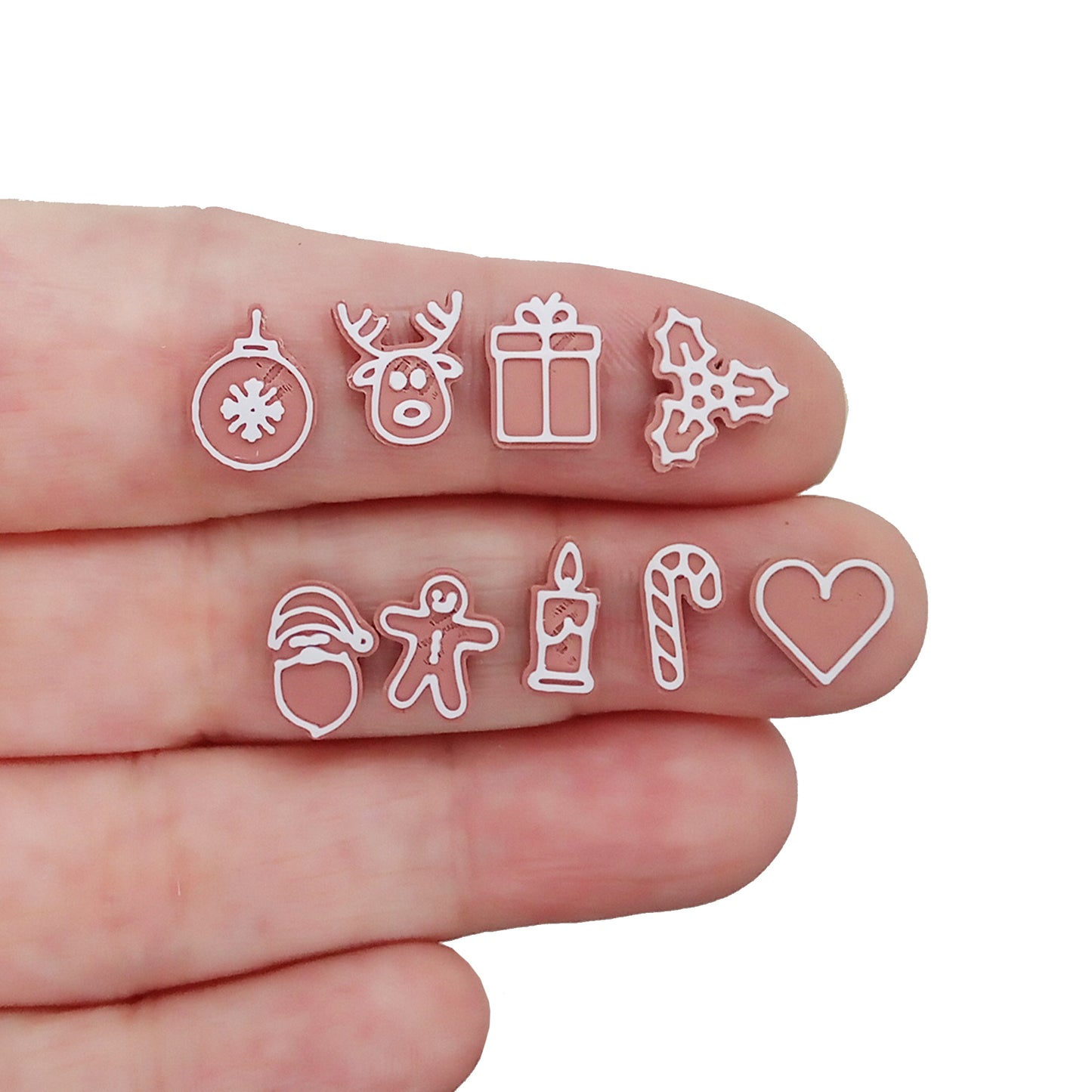 Miniature Gingerbread Cookies, Set of 12, Tiny 1:12 scale