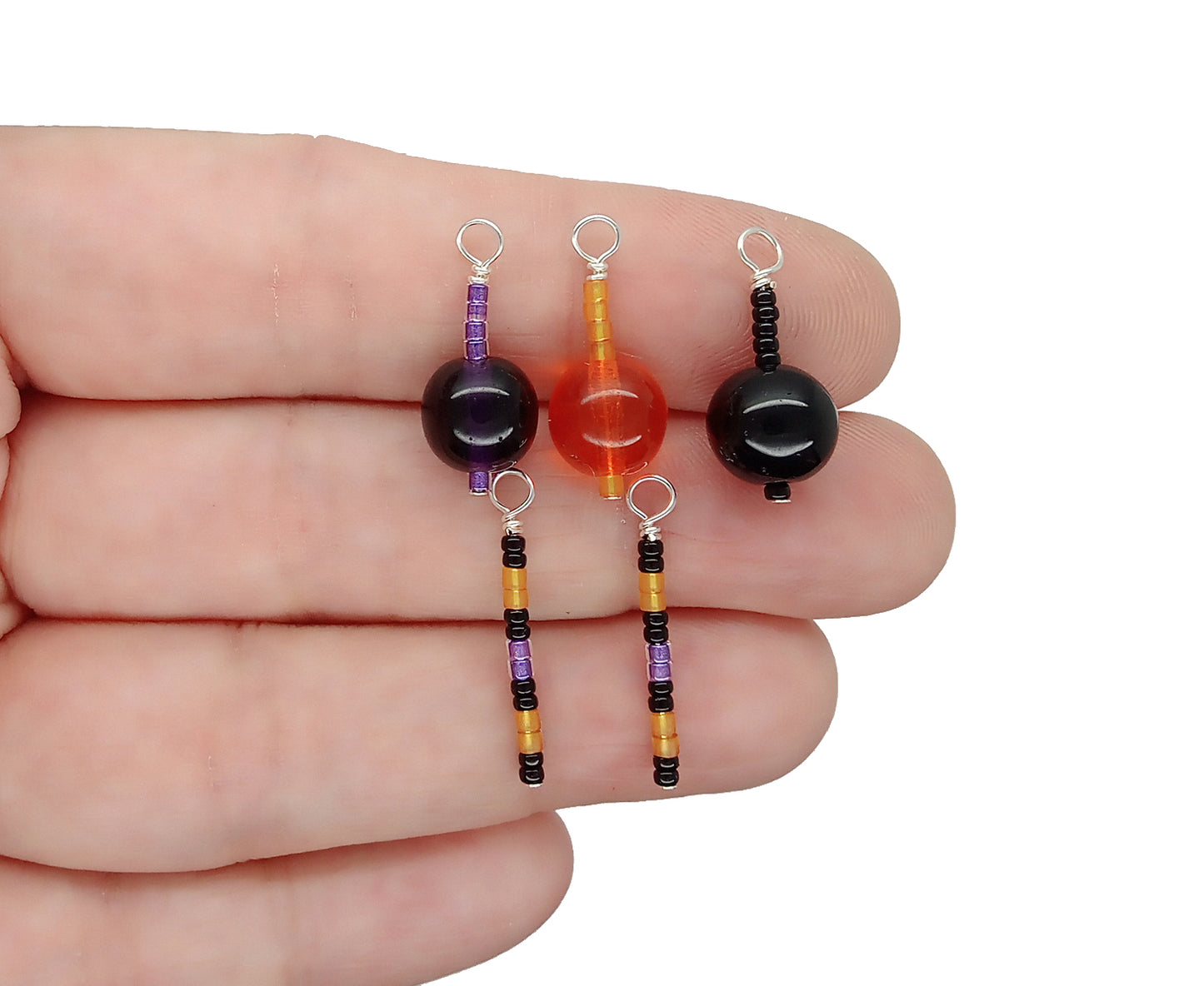 Halloween Drops in Orange Black & Purple