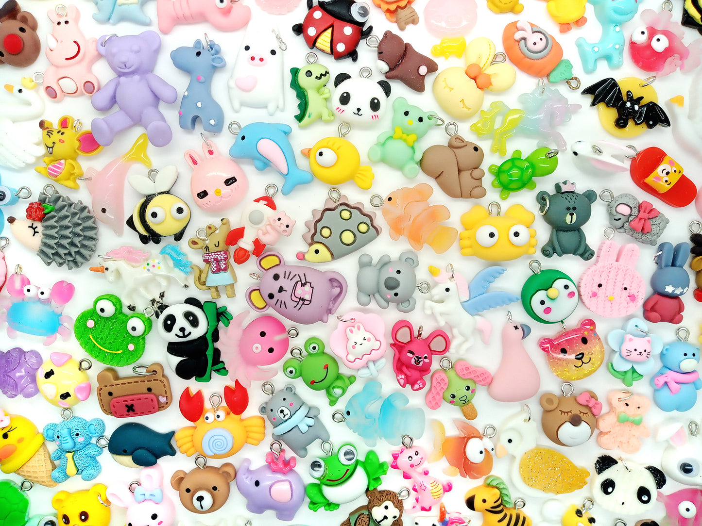 Cute Animal Charm Mix, Assorted Kawaii Animal Pendants