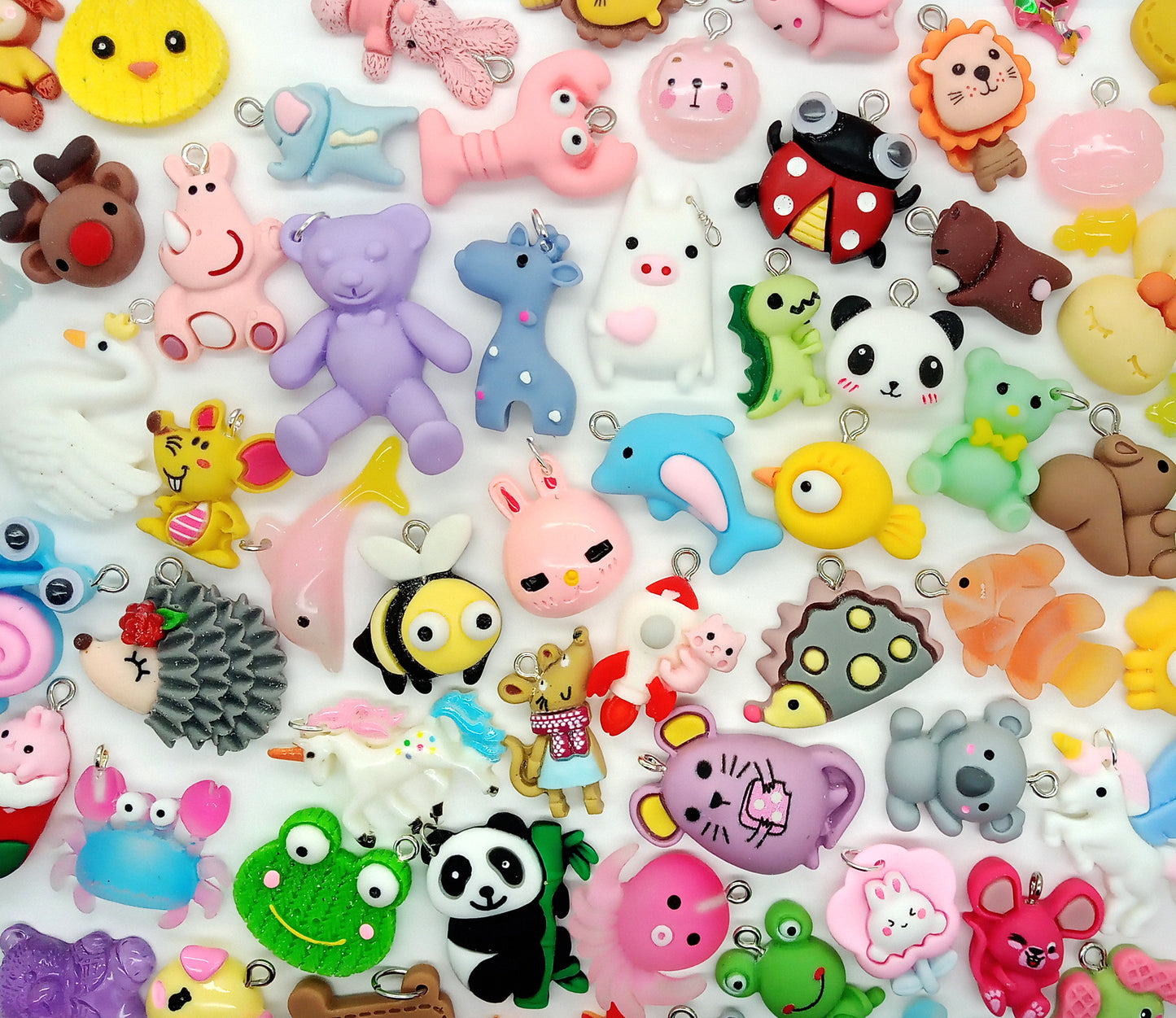 Cute Animal Charm Mix, Assorted Kawaii Animal Pendants