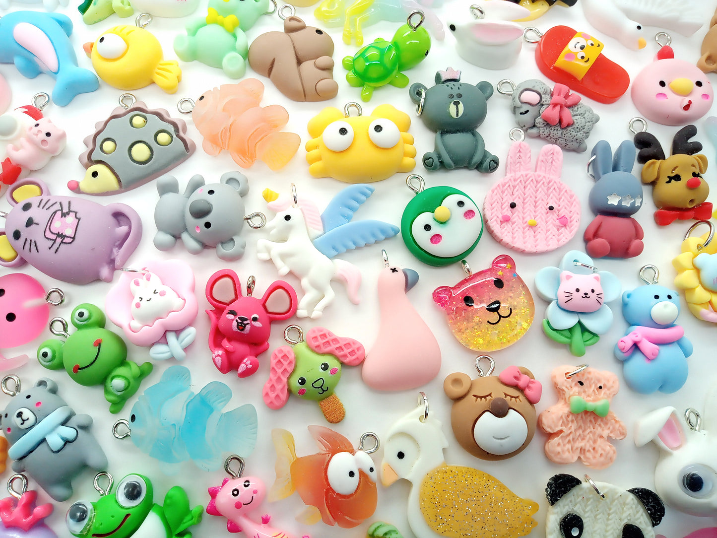 Cute Animal Charm Mix, Assorted Kawaii Animal Pendants