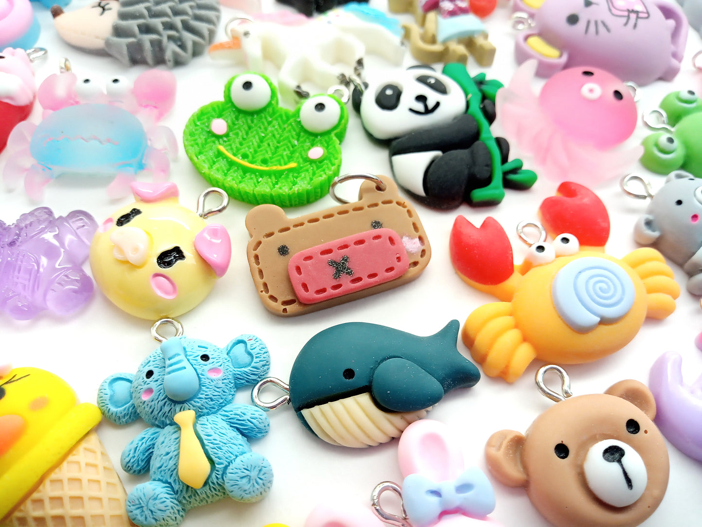 Cute Animal Charm Mix, Assorted Kawaii Animal Pendants