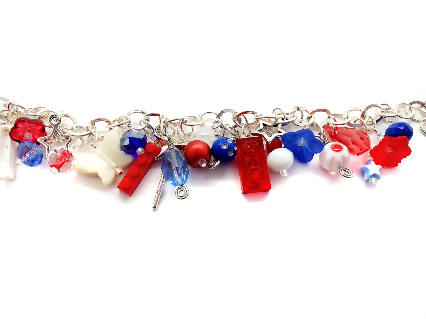 Independence Day Charm Bracelet Kit, Fourth of July Jewelry