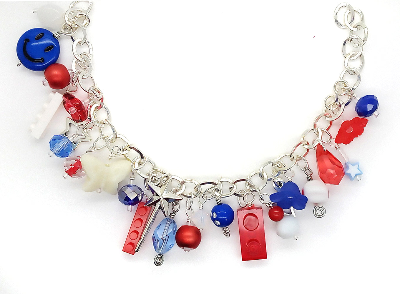 Independence Day Charm Bracelet Kit, Fourth of July Jewelry