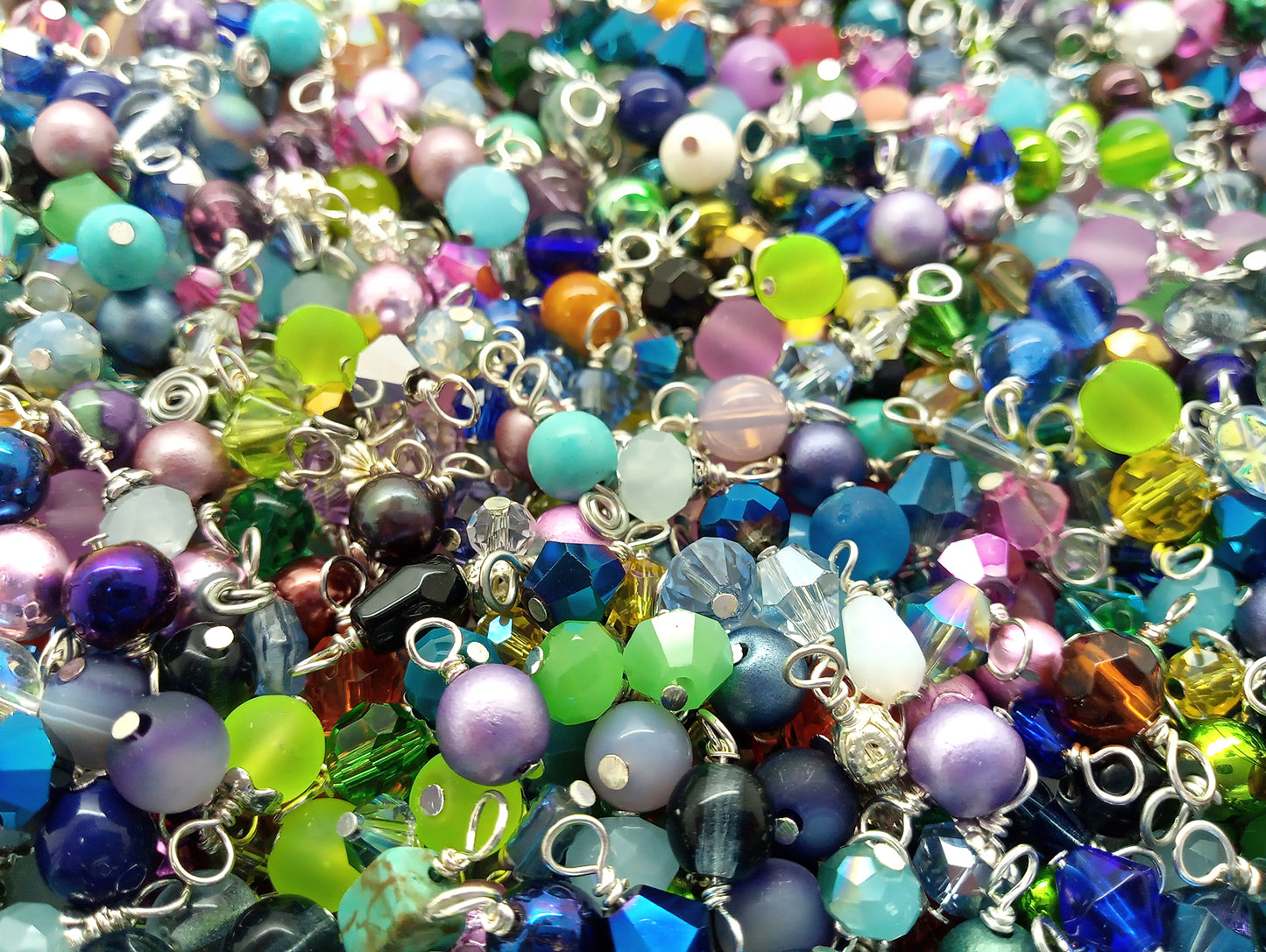 Tiny Bead Dangles, Bulk Pack of 50 Small Assorted Charms