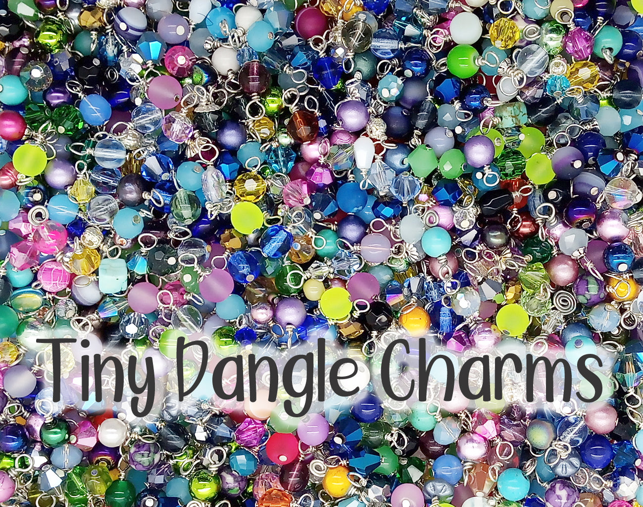 Tiny Bead Dangles, Bulk Pack of 50 Small Assorted Charms