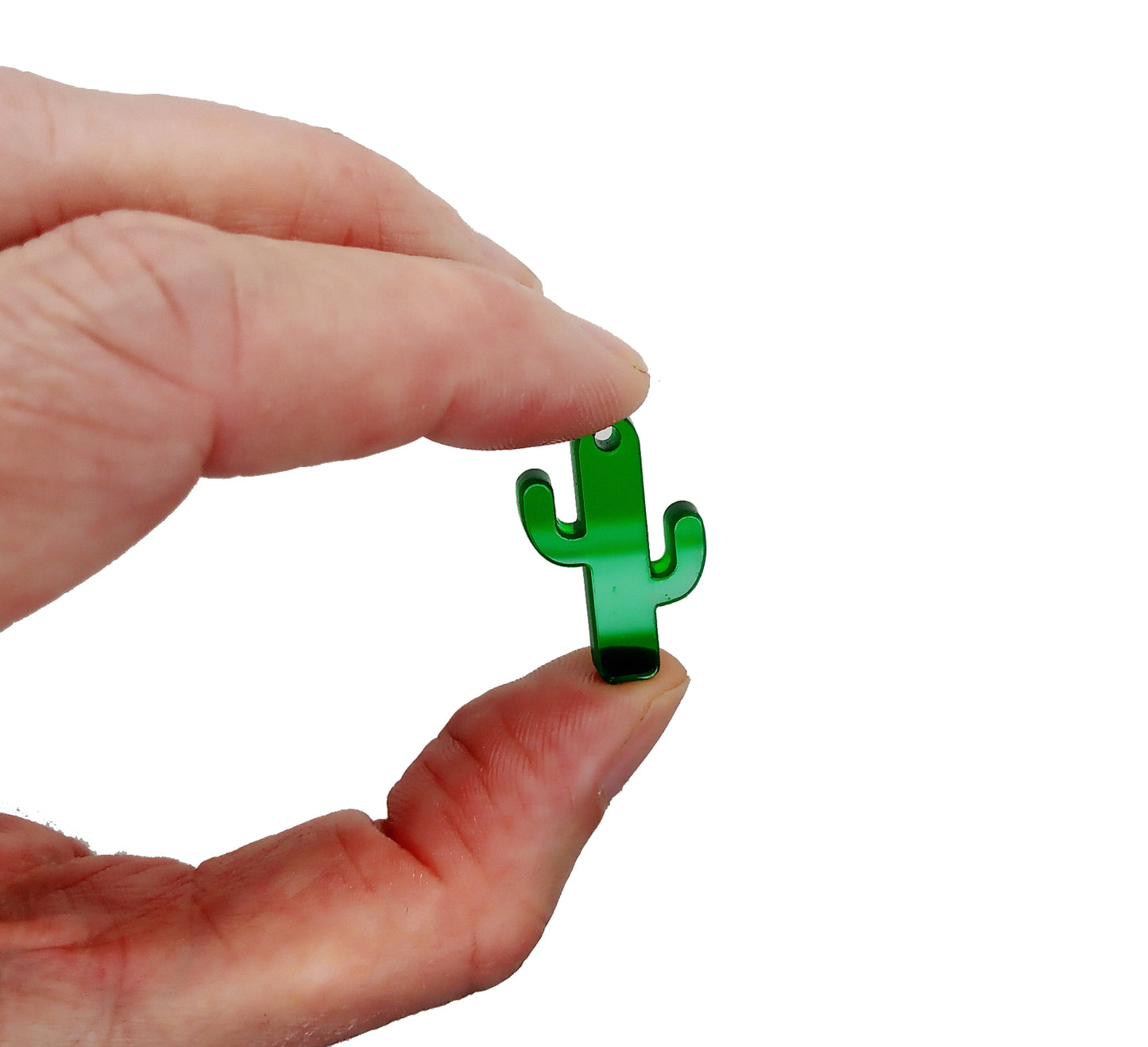 Tiny Cactus Charms, Cute Laser-Cut Acrylic Plant Pendants, 4pc