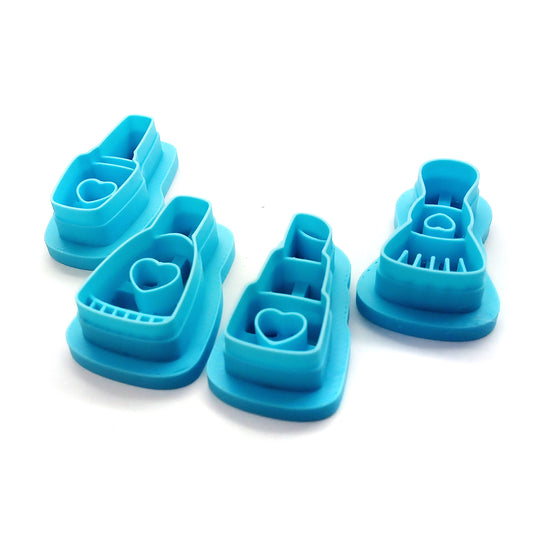 Clay cutter set: 4 makeup and beauty care shapes