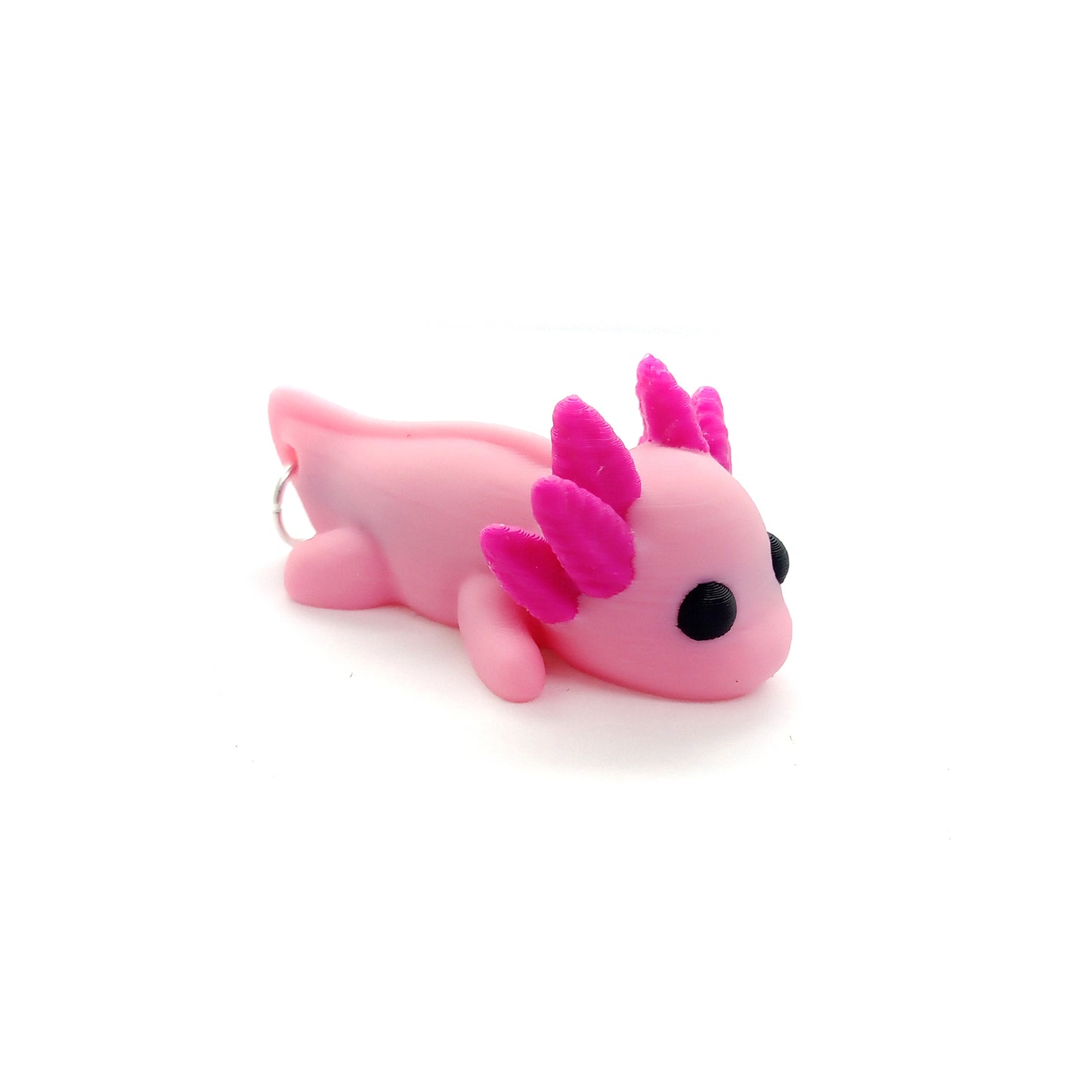 Cute Baby Axolotl Pendant/Charm or Necklace, Pink