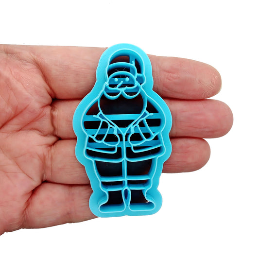 Santa Claus polymer clay cutter.