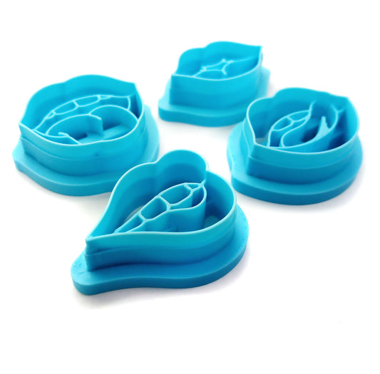 Lips & mouth polymer clay cutter set.