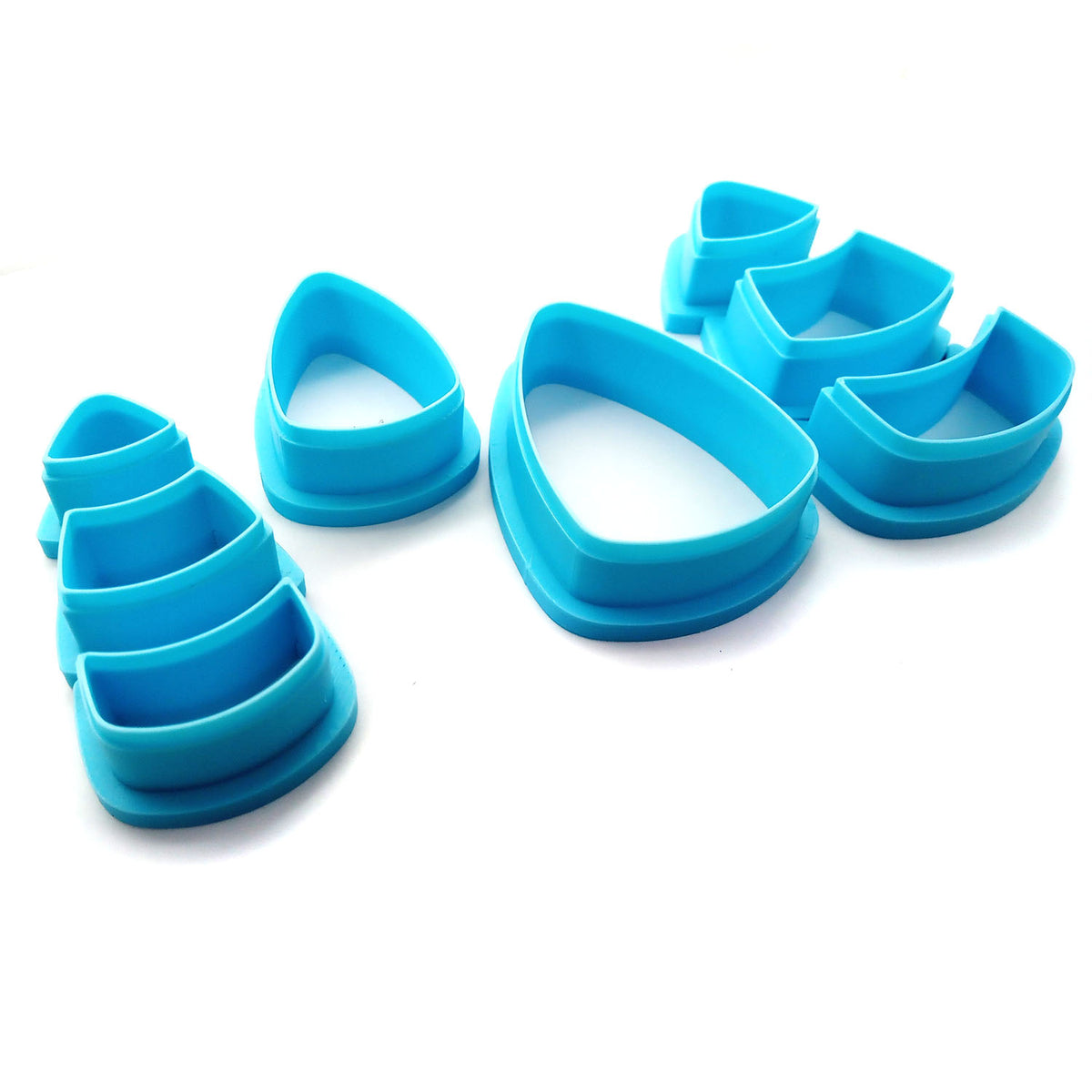 Candy corn polymer clau cutter set.