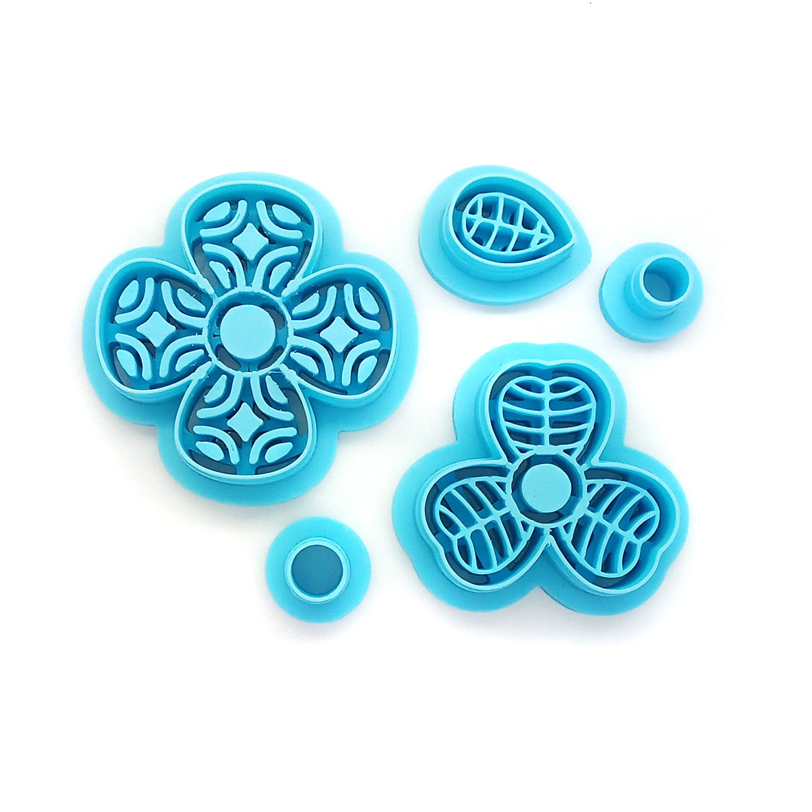 Clover shaped polymer clay cutter set