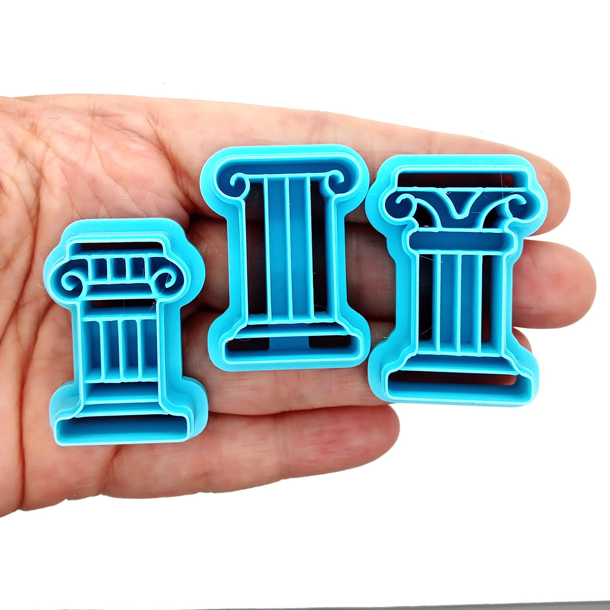 Ancient columns polymer clay cutters.