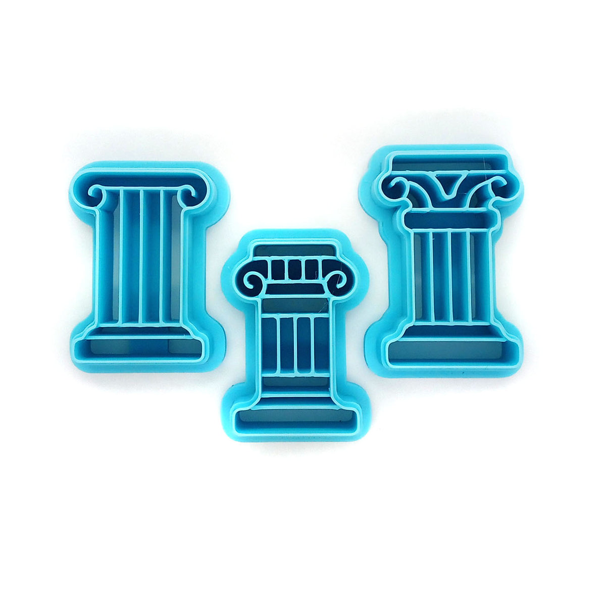 Roman columns polymer clay cutters.
