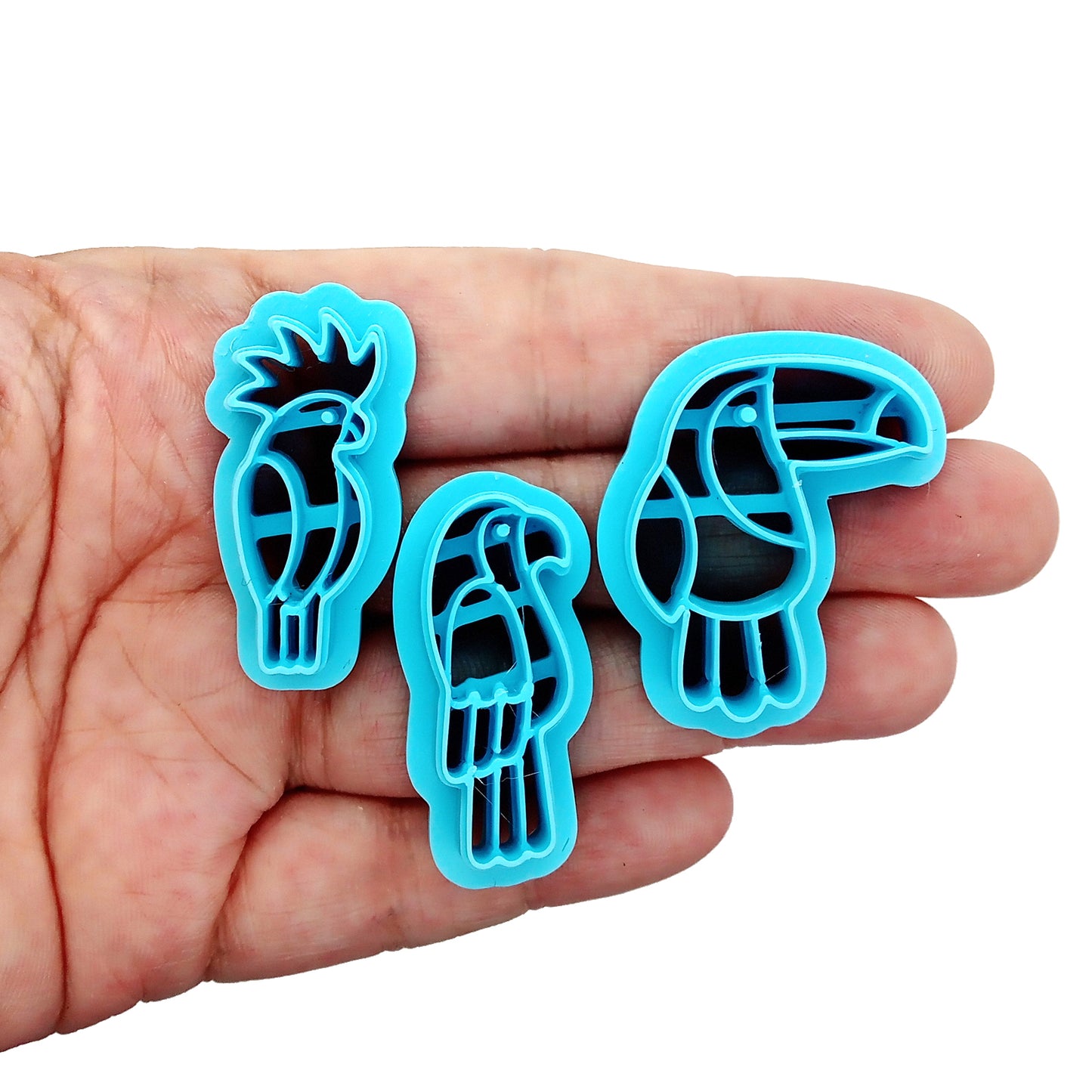 Bird Clay Cutters: Tropical Parrot, Toucan & Cockatiel