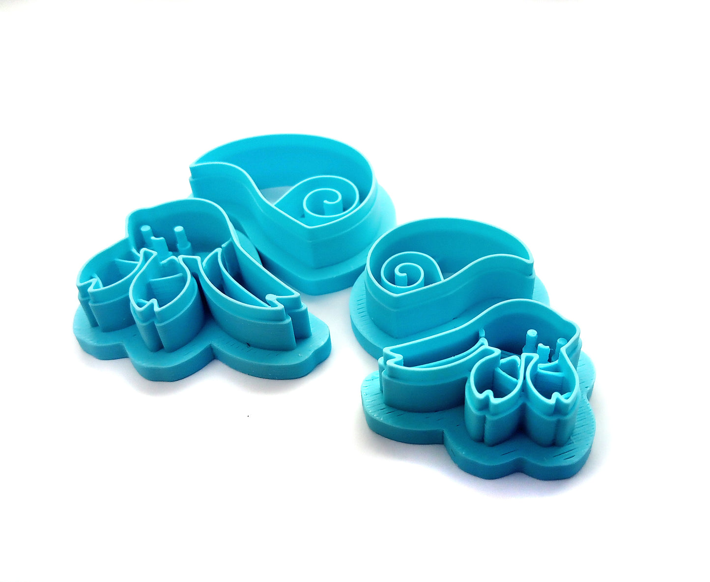 Hermit Crab Clay Cutters: 2 Sizes, 4 pieces