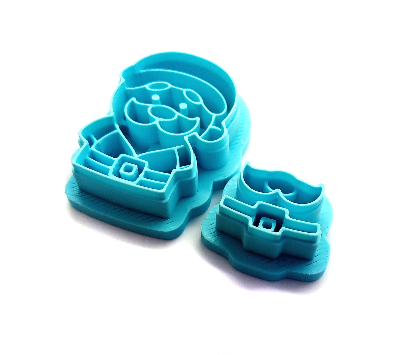 Cute style Santa clay cutters set.