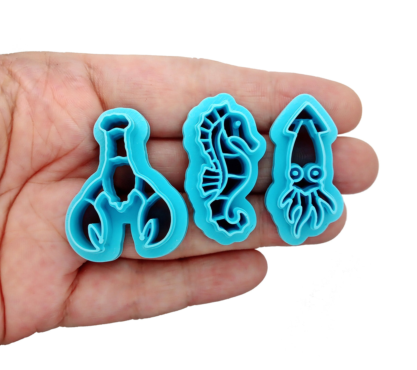 Ocean Clay Cutters: Squid, Seahorse & Lobster