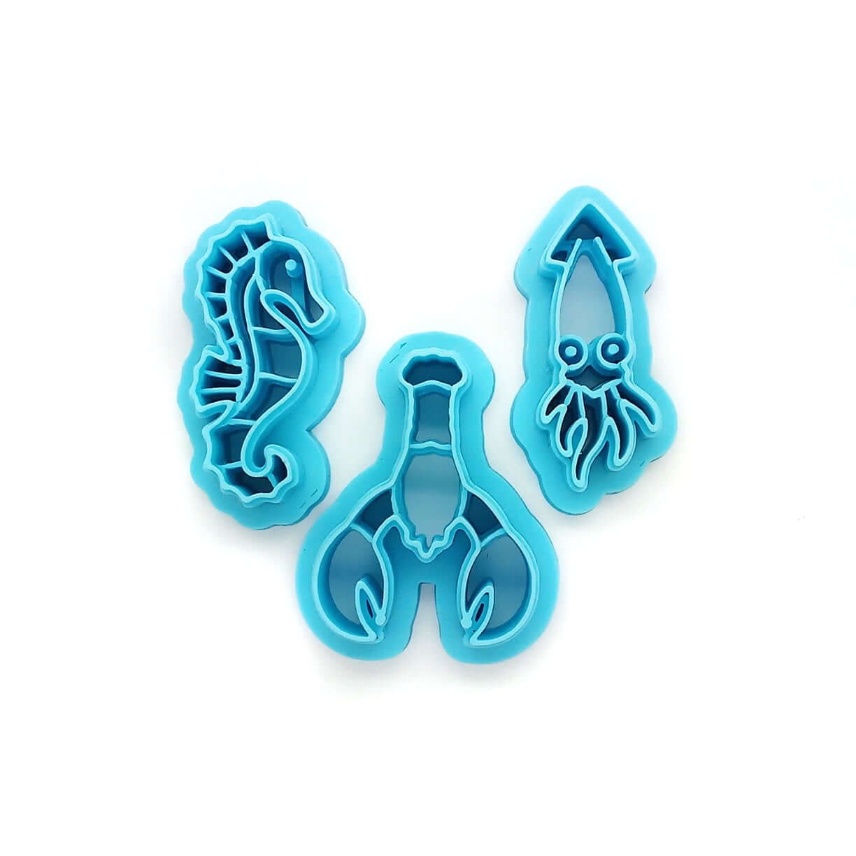 Ocean Clay Cutters: Squid, Seahorse & Lobster