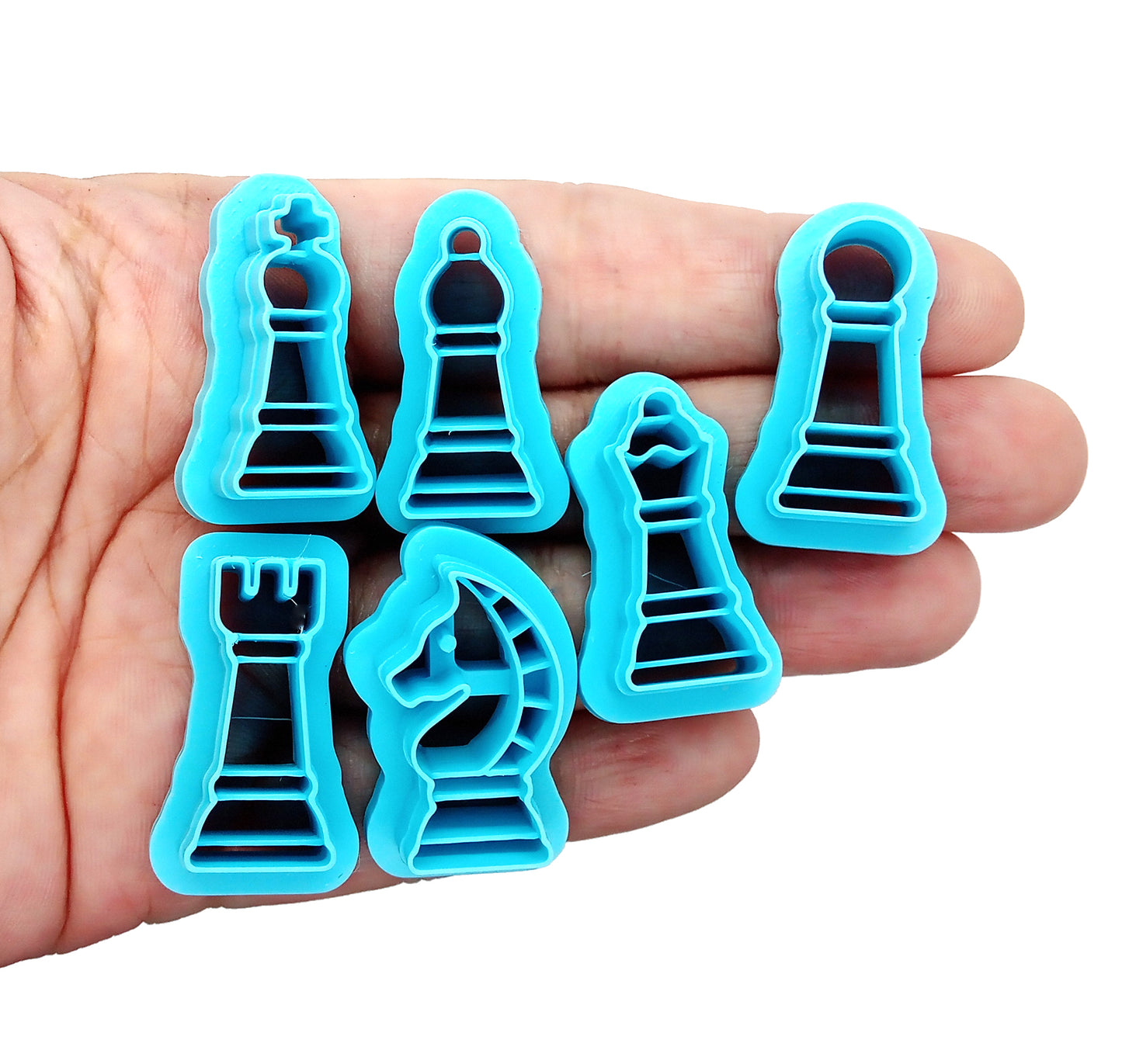 Chess Piece Clay Cutters, Set of 6