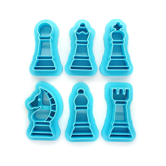 Chess Piece Clay Cutters, Set of 6