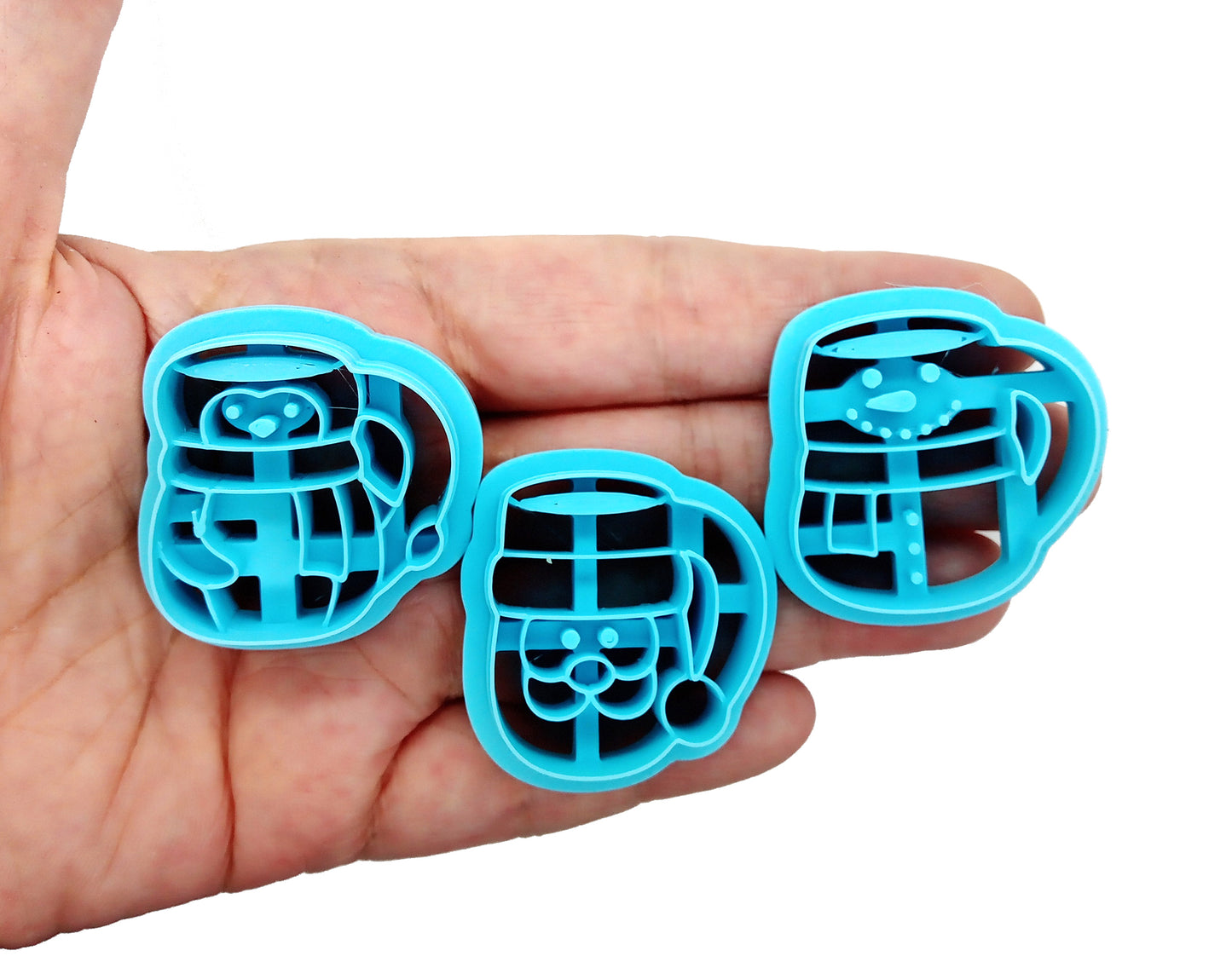 Christmas Mug Clay Cutters: Santa, Snowman & Penguin