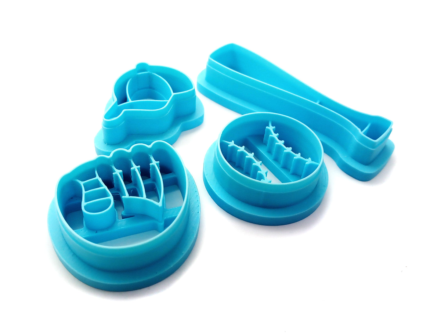 Baseball Clay Cutter Set: Cap, Ball, Glove & Bat