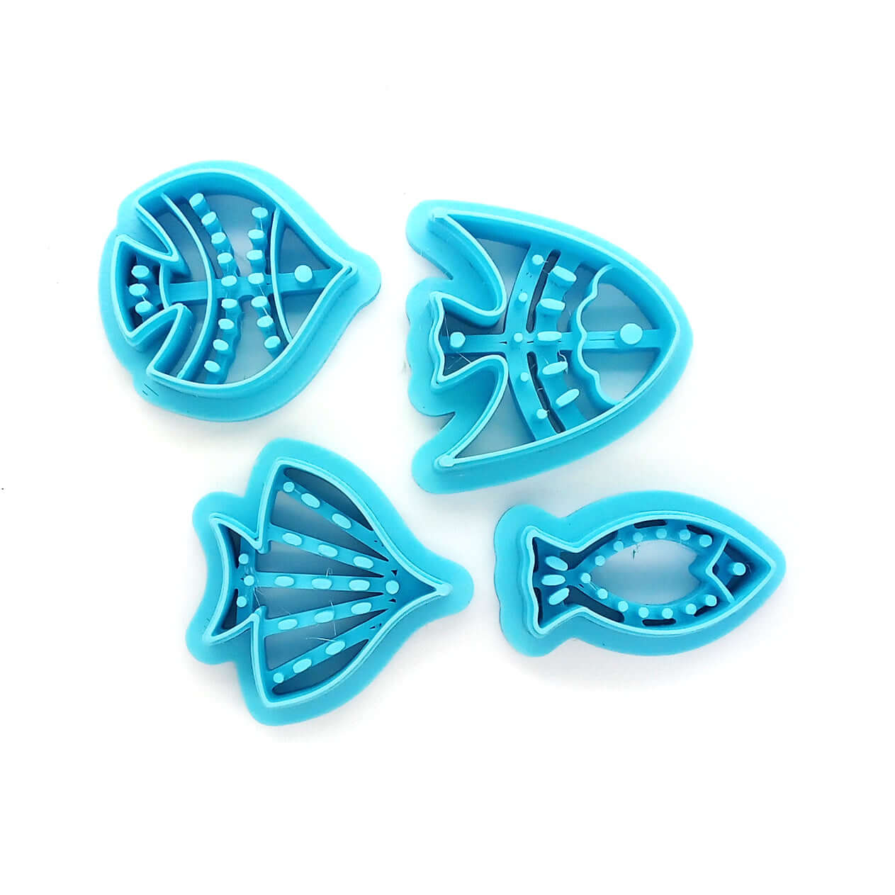 Decorative Fish Clay Cutters, Set of 4