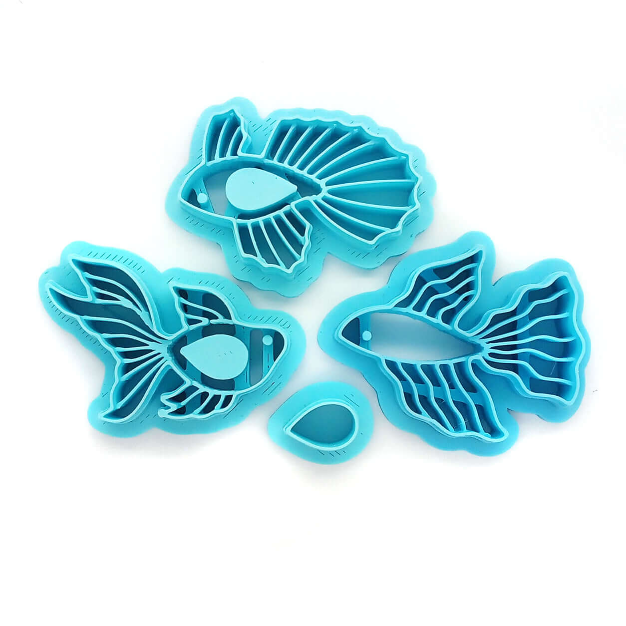 Fancy Goldfish Clay Cutters, Set of 3