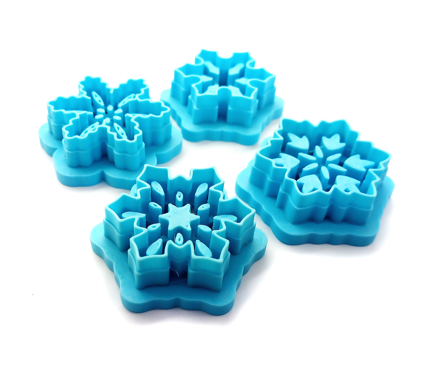Snowflake Clay Cutters: Set of 4