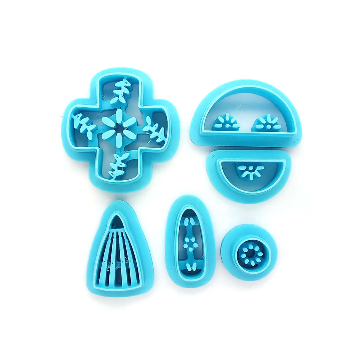 Clay Cutters for Earrings: Pretty Ceramic Shapes, 6 pieces
