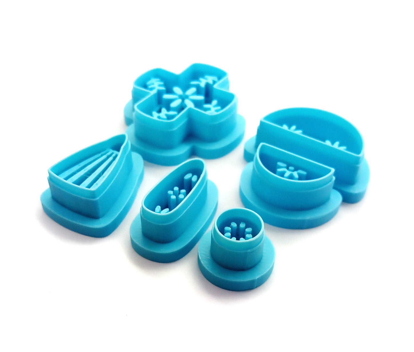 Clay Cutters for Earrings: Pretty Ceramic Shapes, 6 pieces