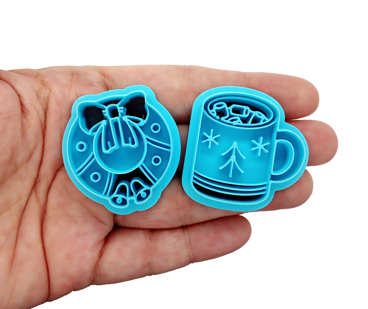 Winter Clay Cutters: Christmas Mug & Wreath