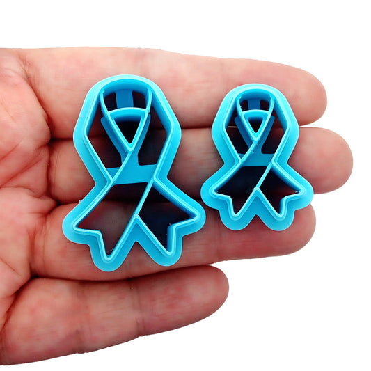 Awareness ribbon polymer clay cutter set.