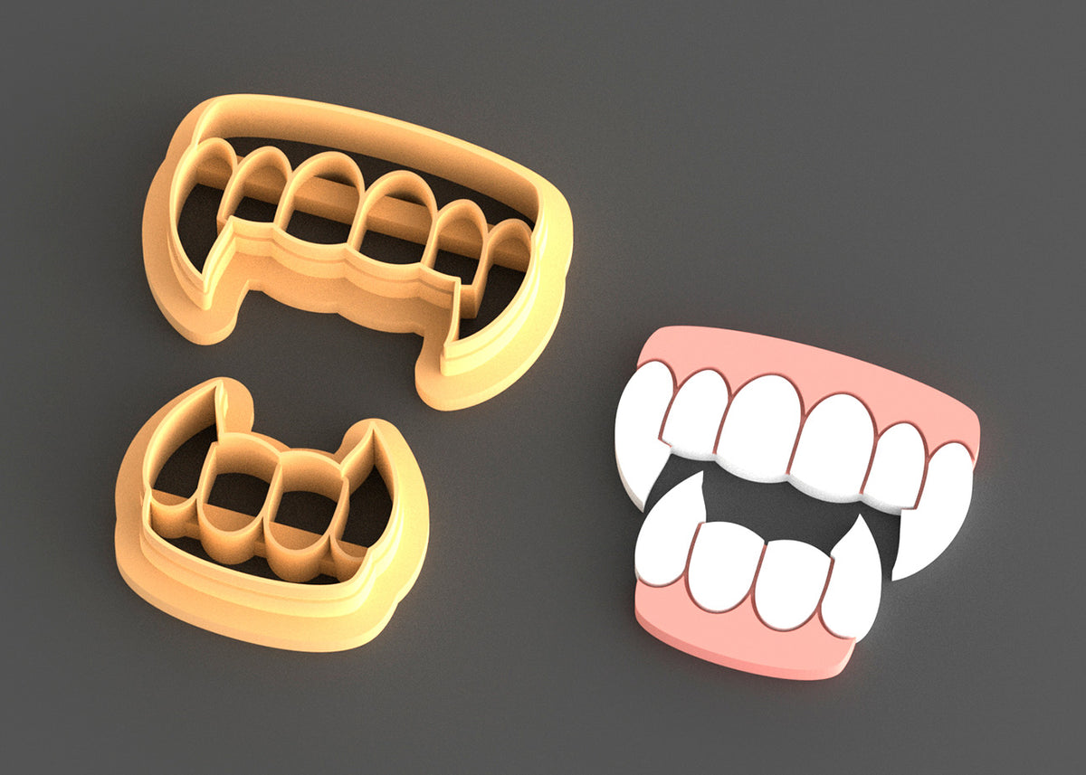 Vampire fangs clay cutter set