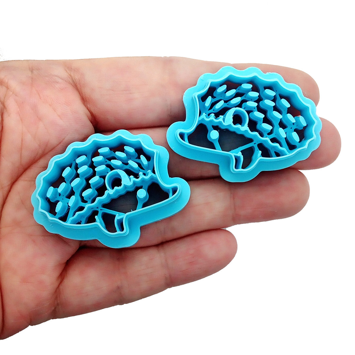 Hedgehog polymer clay cutter set.