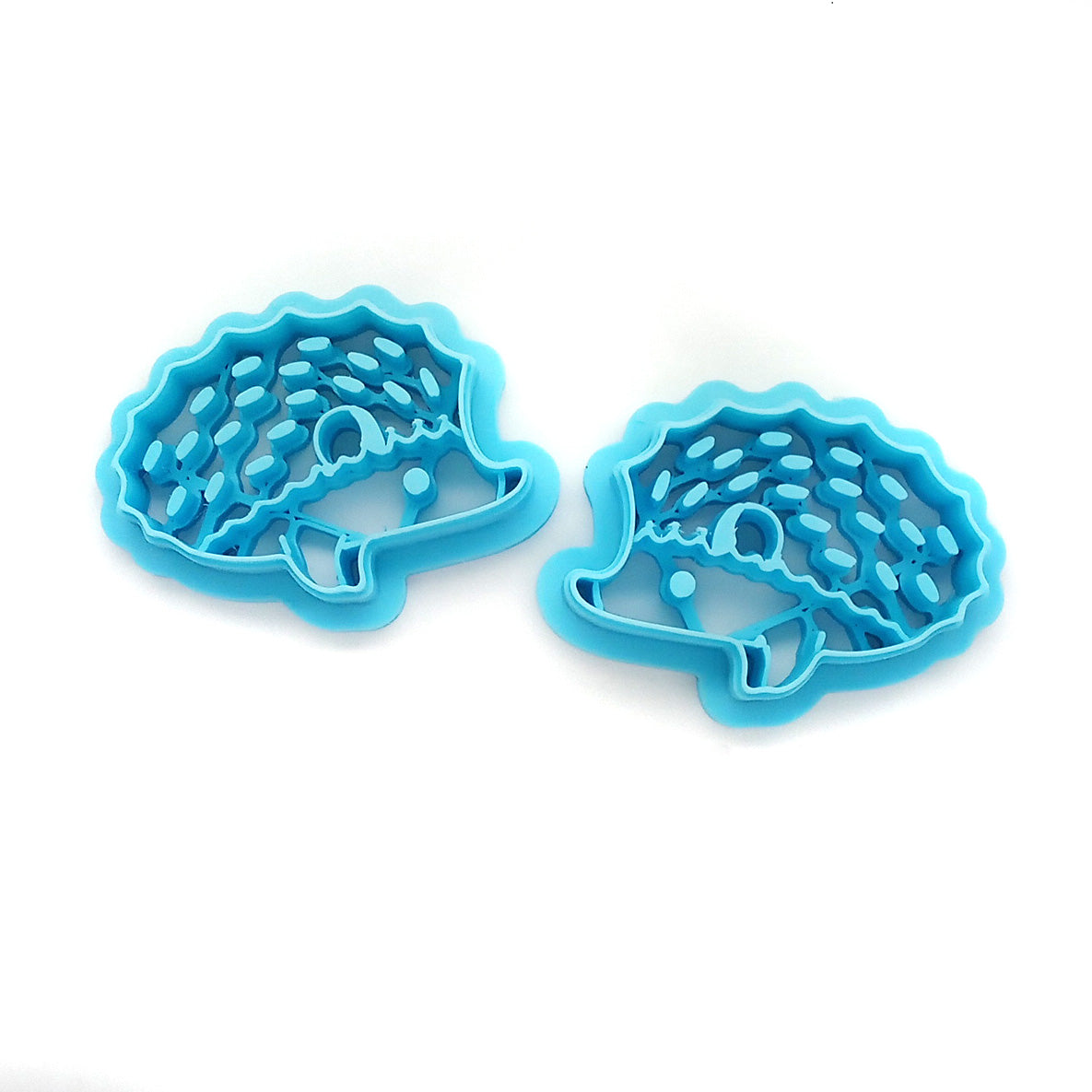 Hedgehog polymer clay cutter set.